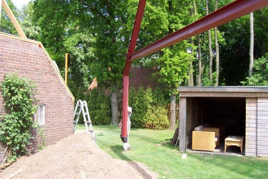 Stalen spanten gemaakt door Zielman Metaal en Constructie